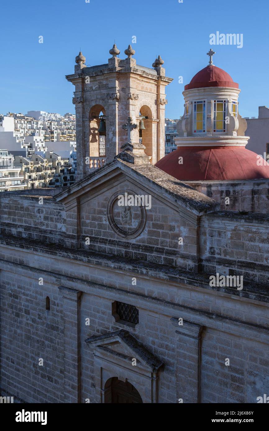 Sanctuary of Our Lady of the Grotto, Misrah il-Parrocca, Mellieha, Malta Stock Photo