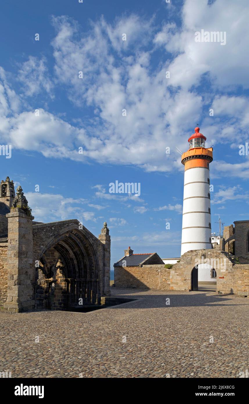 Pointe Saint Mathieu, the lighthouse, the semaphore, the Notre-Dame des ...