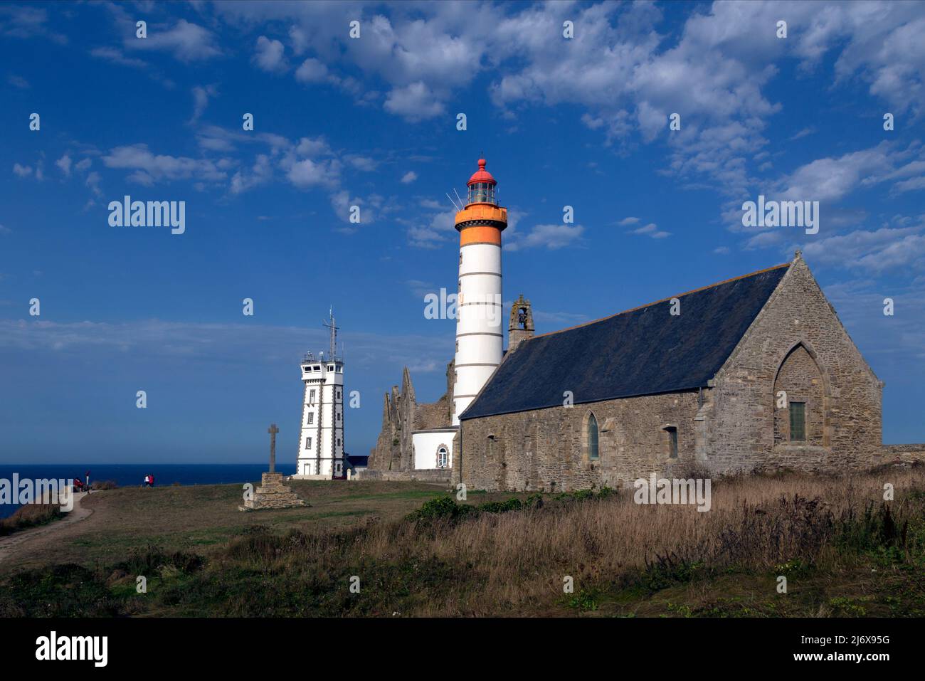 Pointe Saint Mathieu, the lighthouse, the semaphore, the Notre-Dame des ...