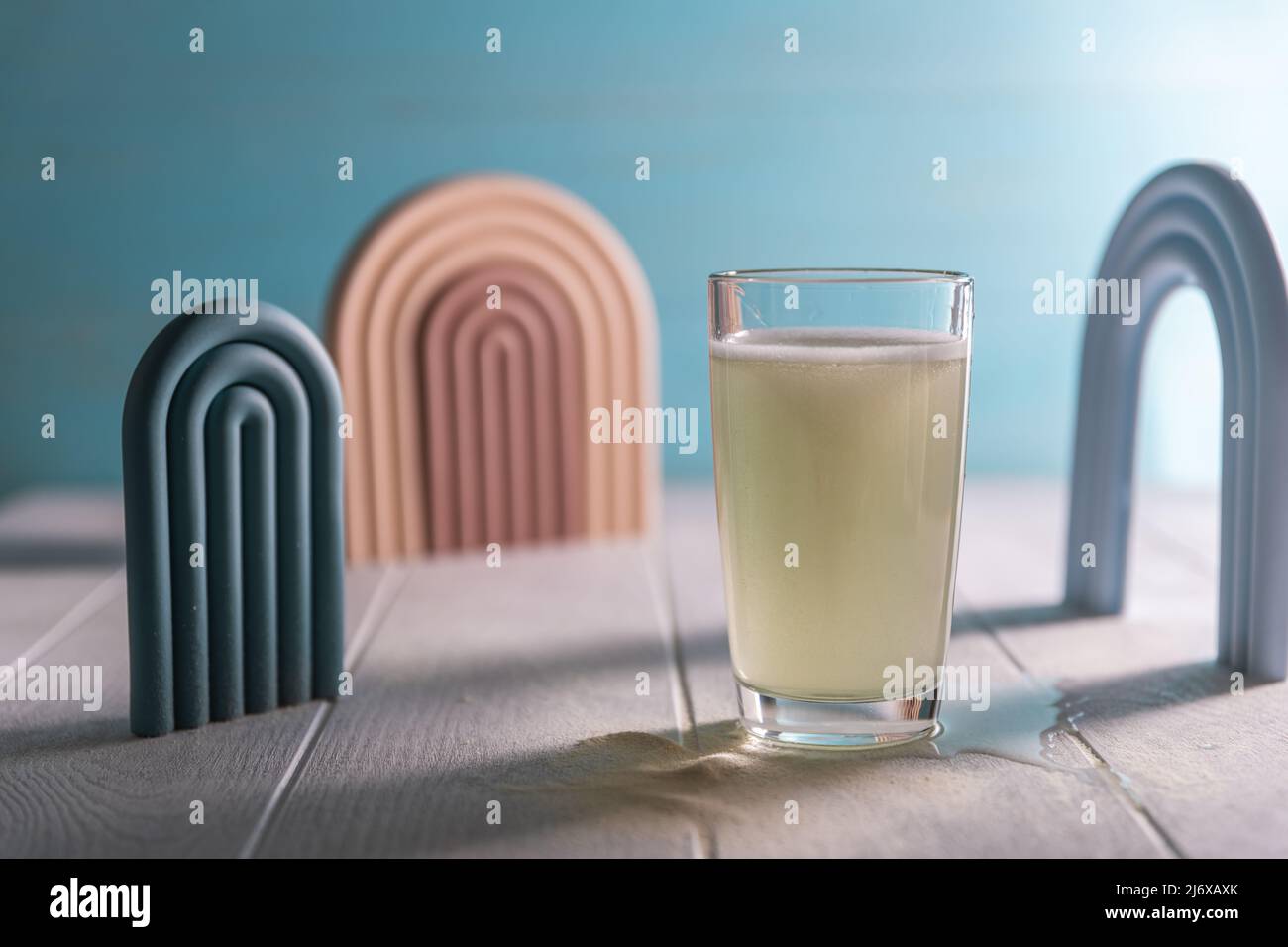 Powder drink and water glass hi-res stock photography and images - Alamy