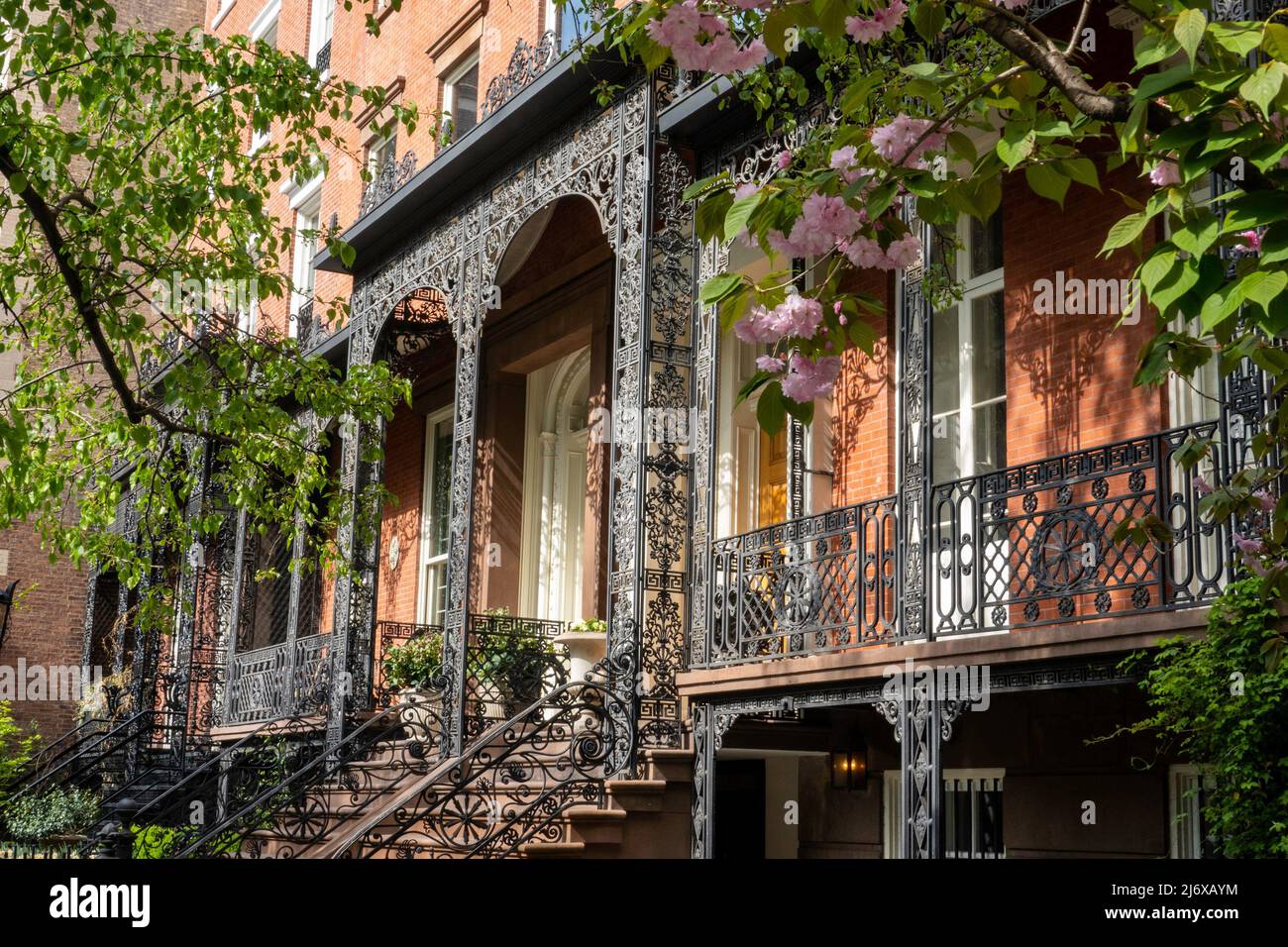 Gramercy Park is an historic neighborhood in New York City, USA  2022 Stock Photo