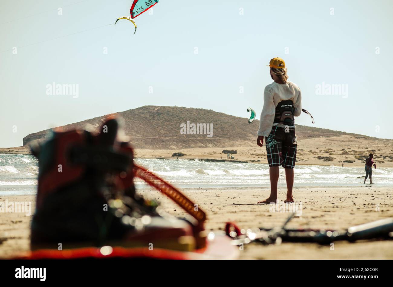 Kitesurf Beach in Tenerife Stock Photo Alamy