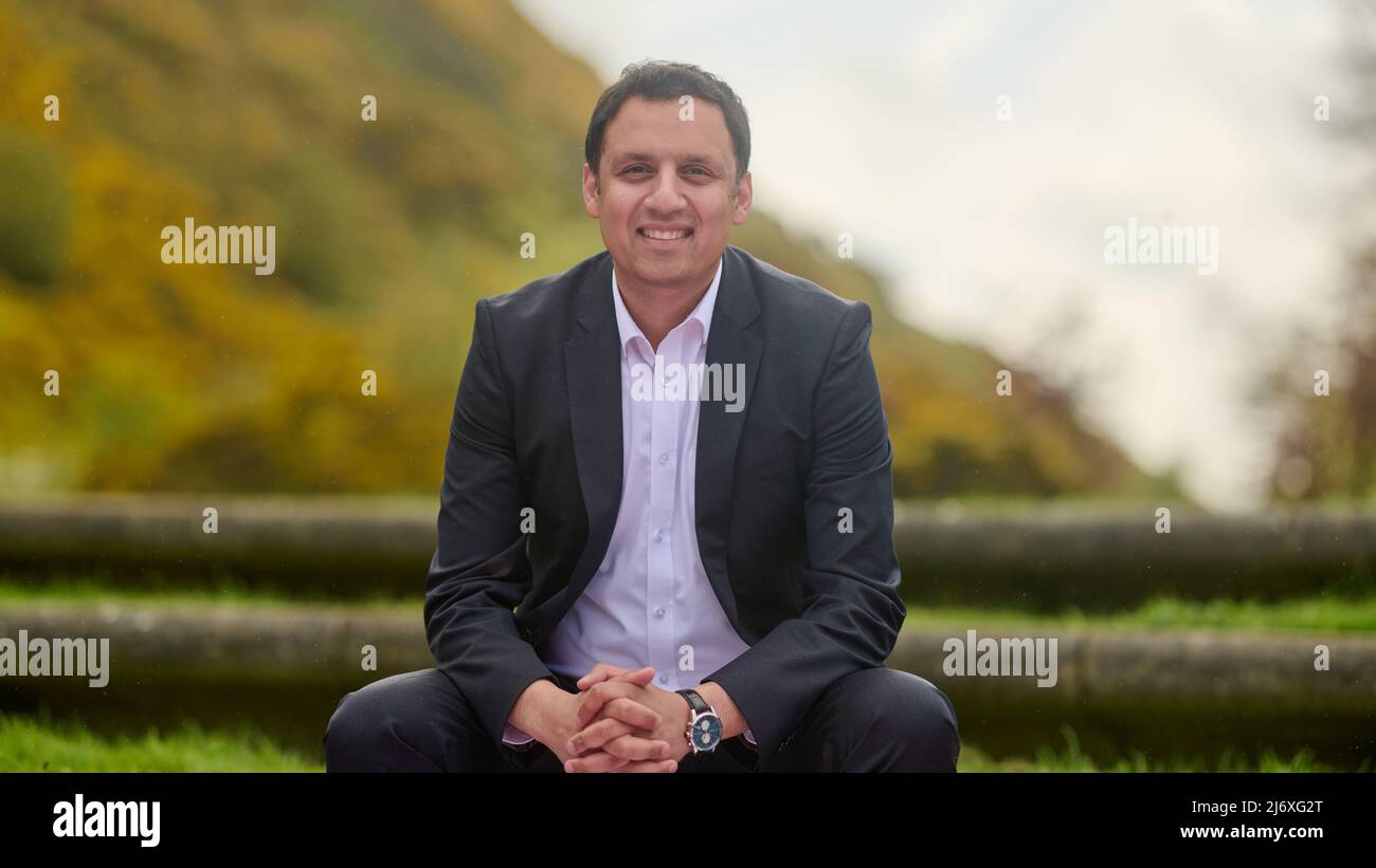 Edinburgh Scotland, UK May 04 2022. Leaders of the main Scottish political parties on the campaign trail ahead of the Scottish Council election. Pictured Anas Sarwar, Scottish Labour Party. sst/alamy live news Stock Photo