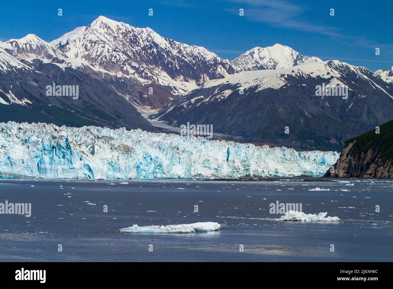 Hubbard Glacier in Disenchantment Bay, Alaska. Hubbard Glacier, at