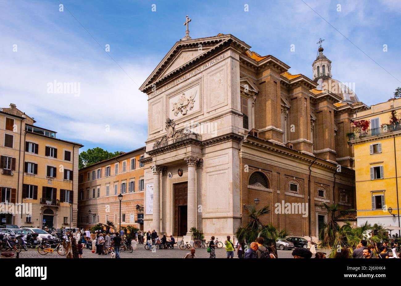 Rome Italy May 27 2018 San Salvatore In Lauro Church At Via Del rome-italy-may-27-2018-san-salvatore-in-lauro-church-at-via-del