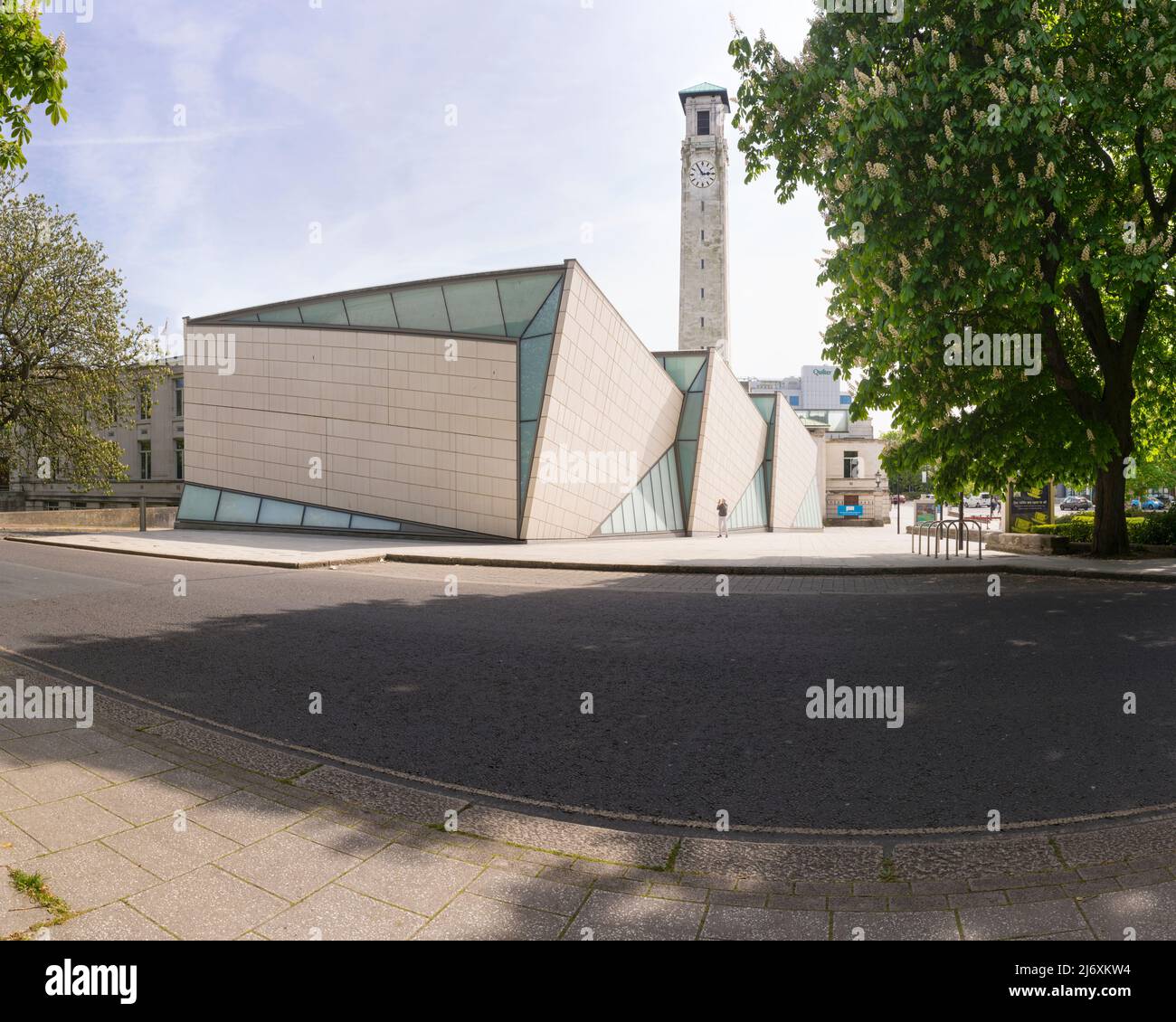 The SeaCity Museum at the Civic Centre in Southampton, England, opened in 2012 on the centenary of RMS Titanic's departure. Stock Photo