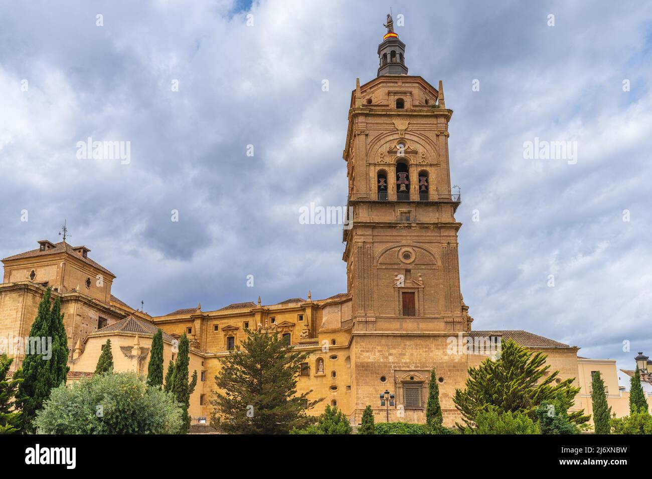 Cathedral of the city of Guadix in Granada, Spain. Stock Photo