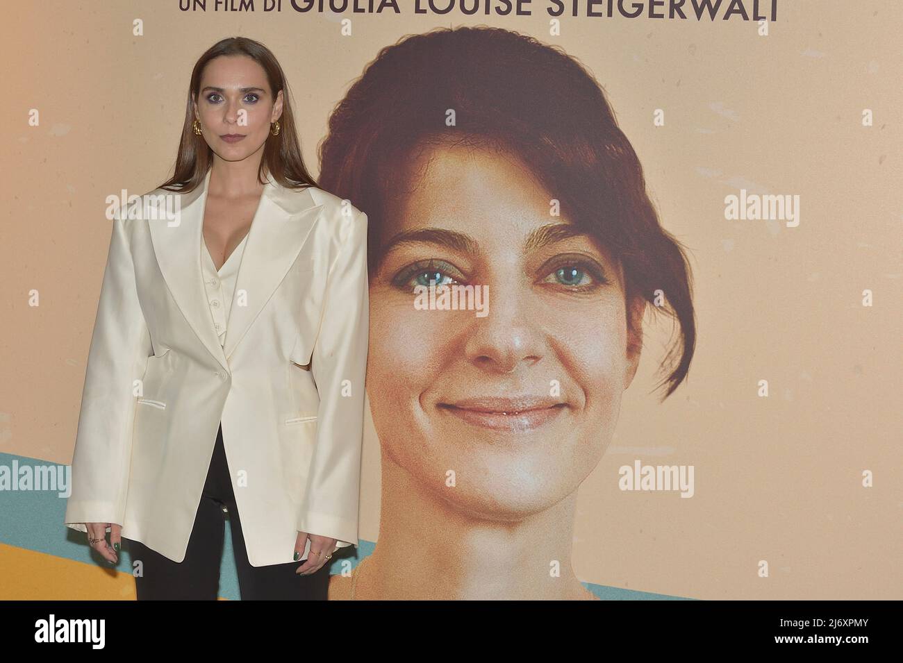 Lucrezia Guidone attends the premiere of the movie 'Settembre' at Space Moderno Cinema on May 03, 2022 in Rome, Italy. Stock Photo
