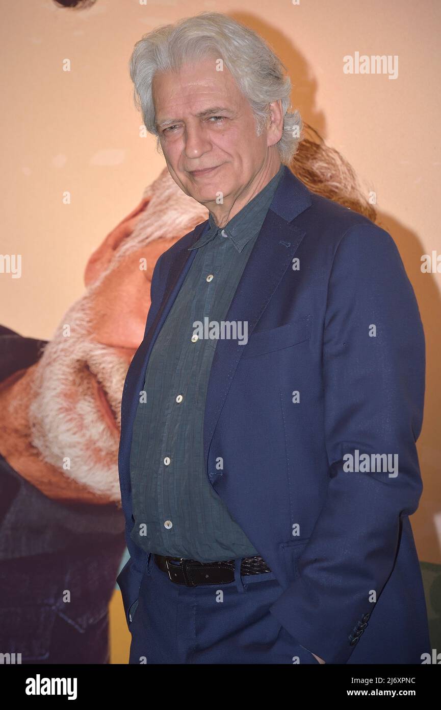 Fabrizio Bentivoglio attends the premiere of the movie 'Settembre' at Space Moderno Cinema on May 03, 2022 in Rome, Italy. Stock Photo