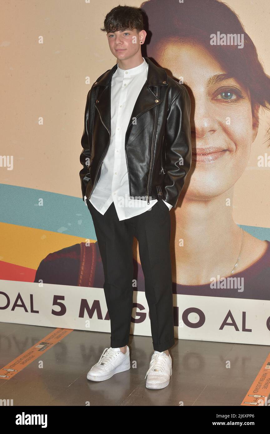 Luca Nozzoli attends the premiere of the movie 'Settembre' at Space Moderno Cinema on May 03, 2022 in Rome, Italy. Stock Photo