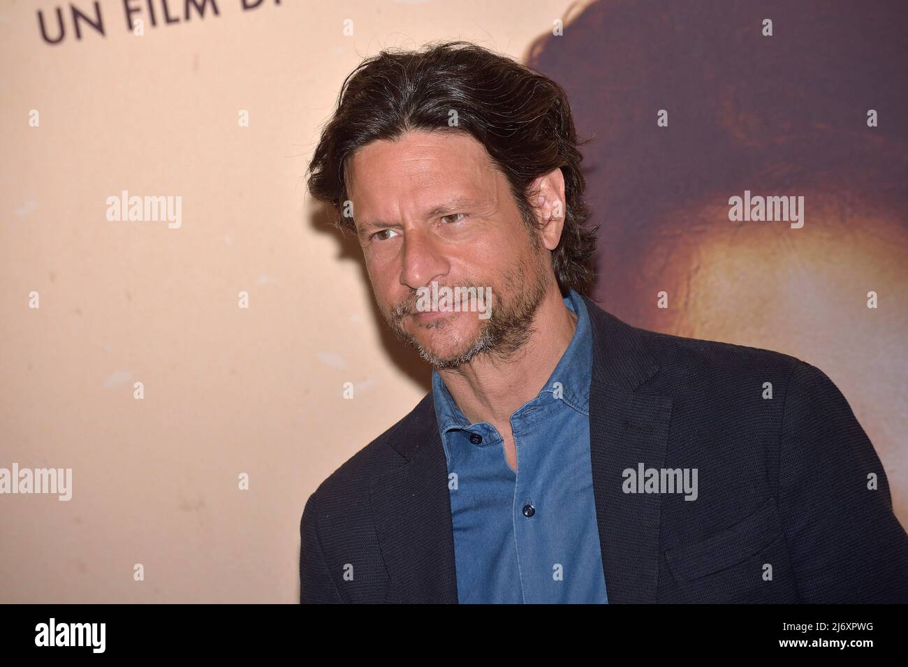 Andrea Sartoretti attends the premiere of the movie 'Settembre' at Space Moderno Cinema on May 03, 2022 in Rome, Italy. Stock Photo