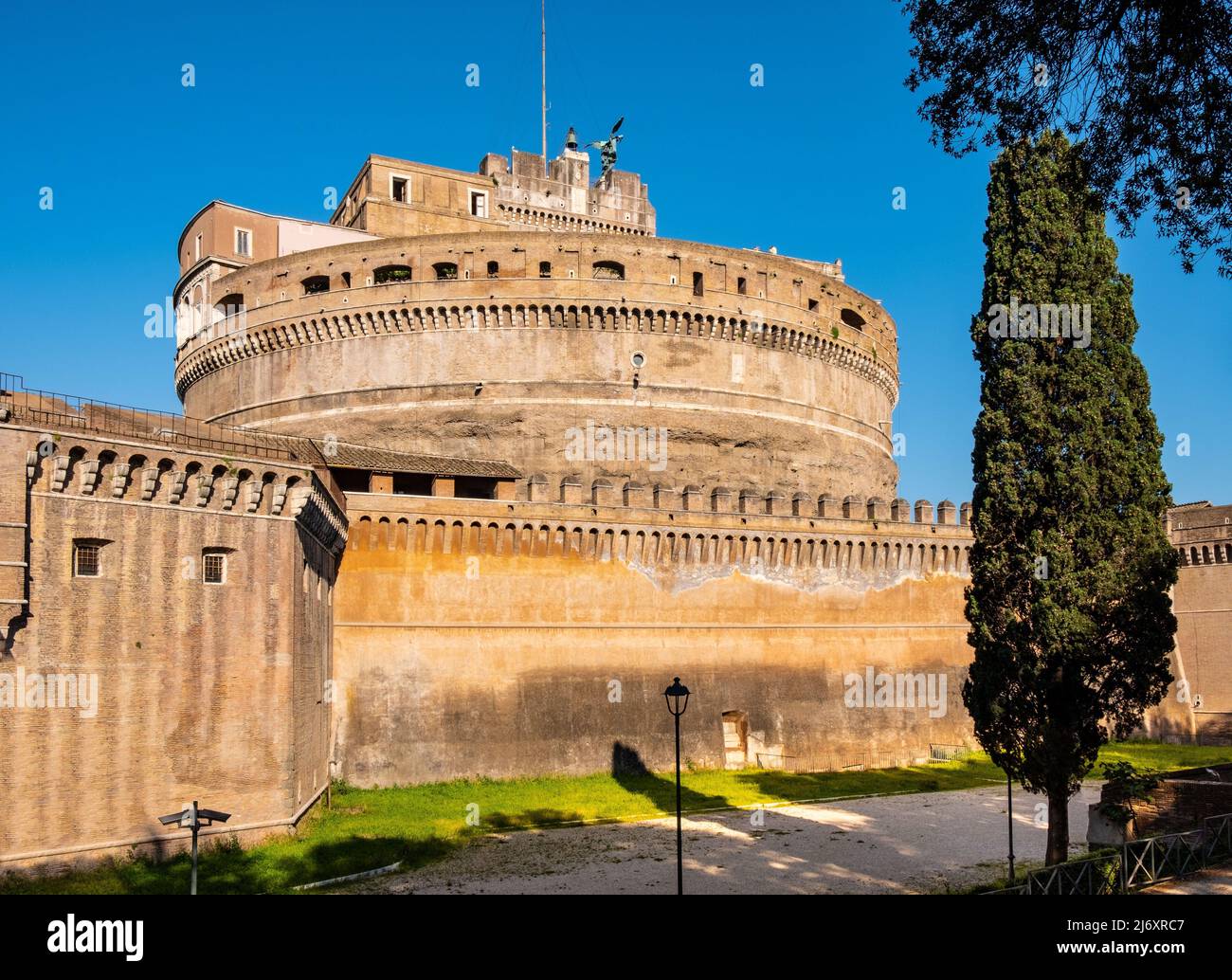 Rome, Italy - May 25, 2018: Castel Sant'Angelo fortress, Castle of the ...