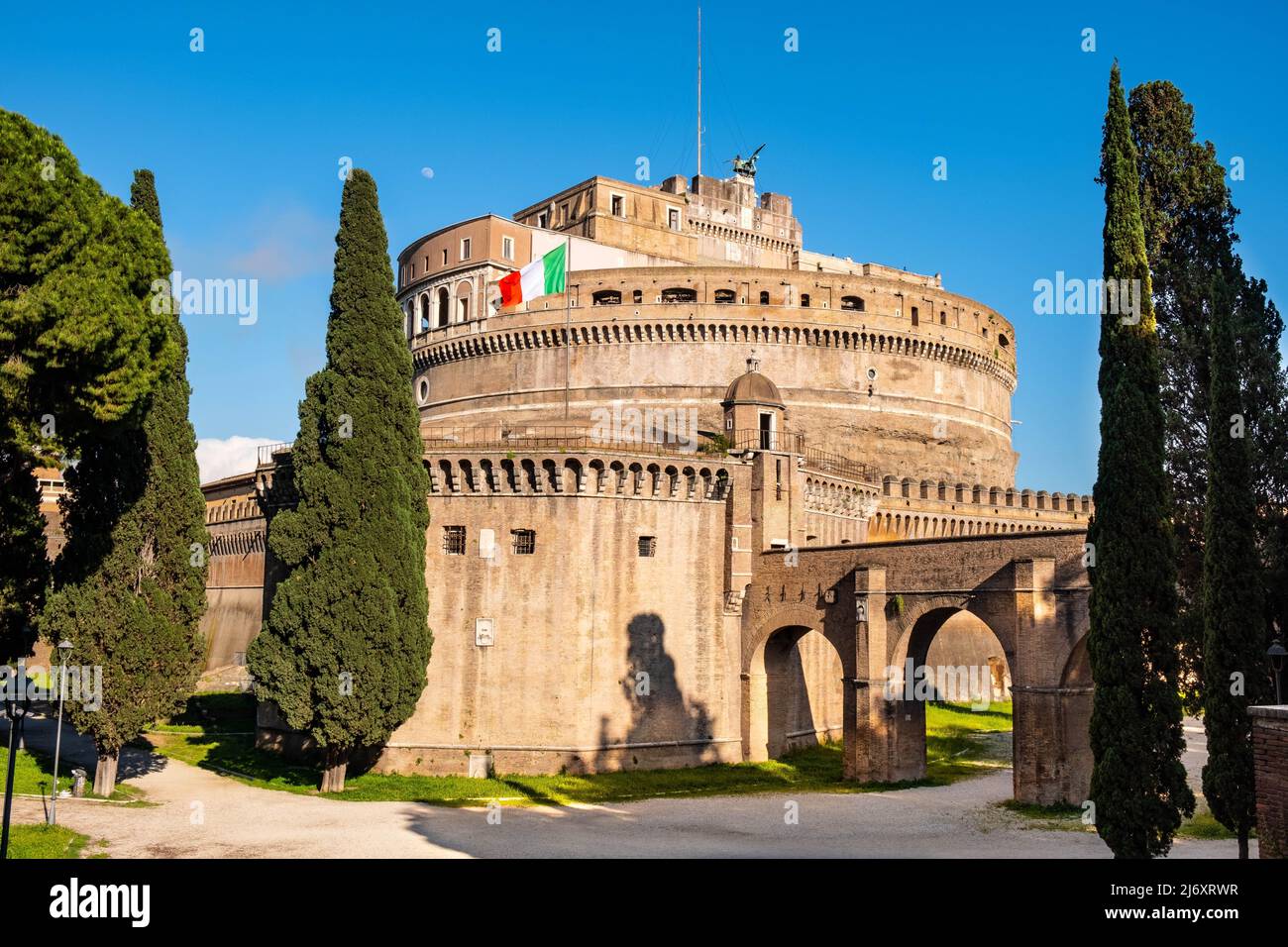 Rome, Italy - May 25, 2018: Castel Sant'Angelo fortress, Castle of the ...