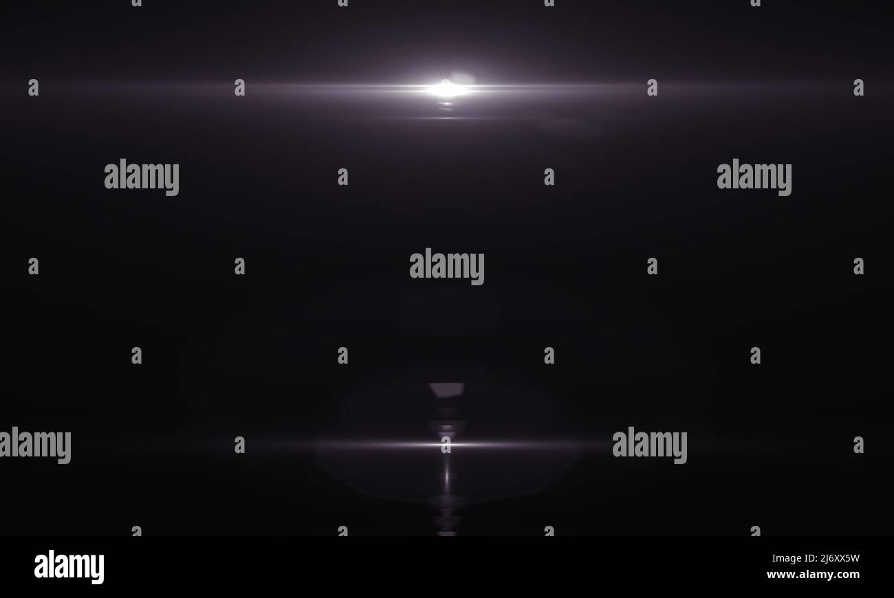 Lens Flare light over background. Easy to add overlay or screen filter