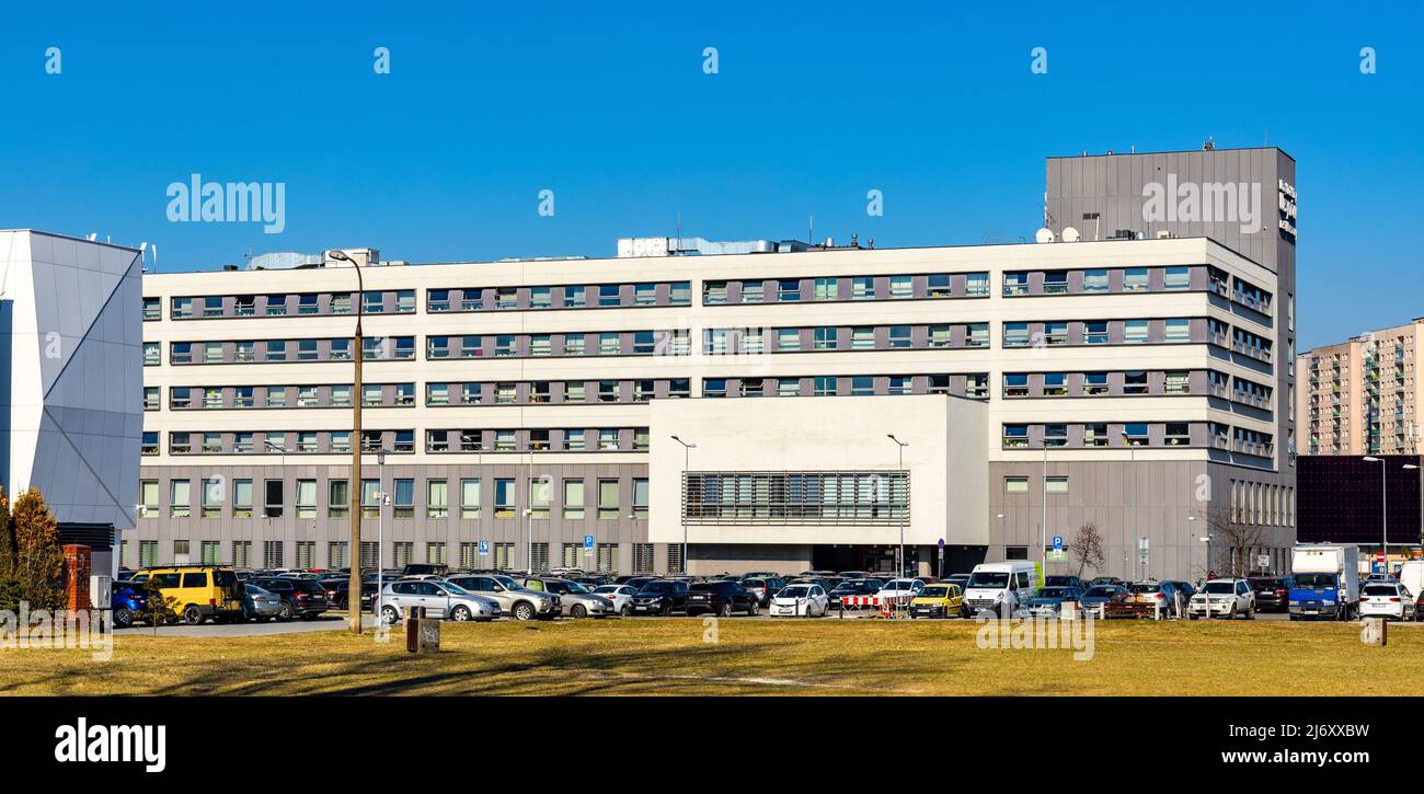 Warsaw, Poland - March 14, 2022: Ursynow district Municipality Hall ...