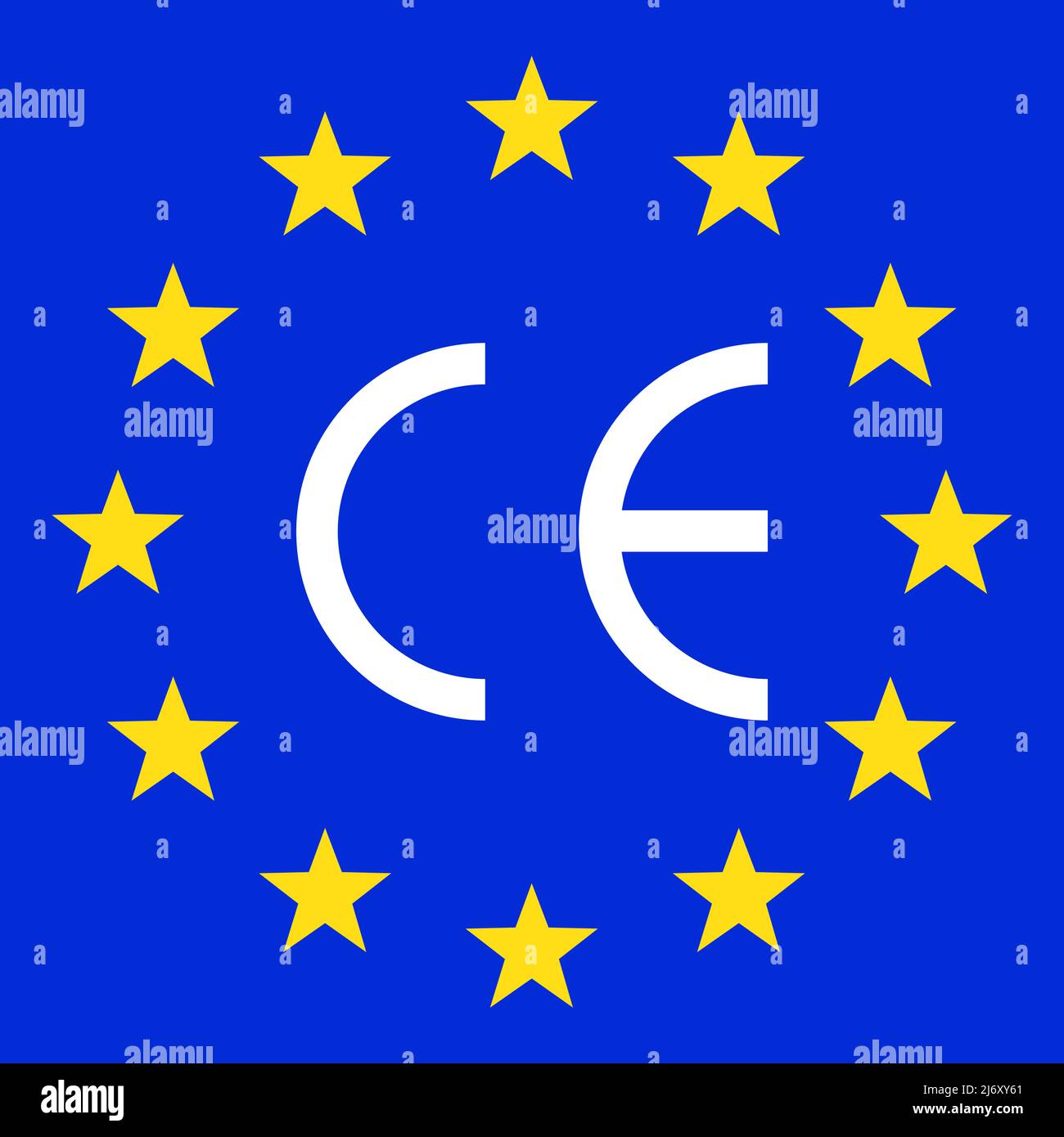 Ce Mark Symbol Vector Illustration European Conformity Certification