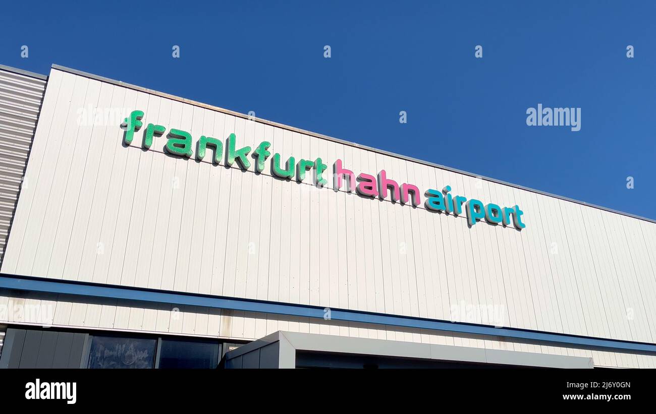 Frankfurt Hahn Airport - HAHN, GERMANY - APRIL 20, 2022 Stock Photo