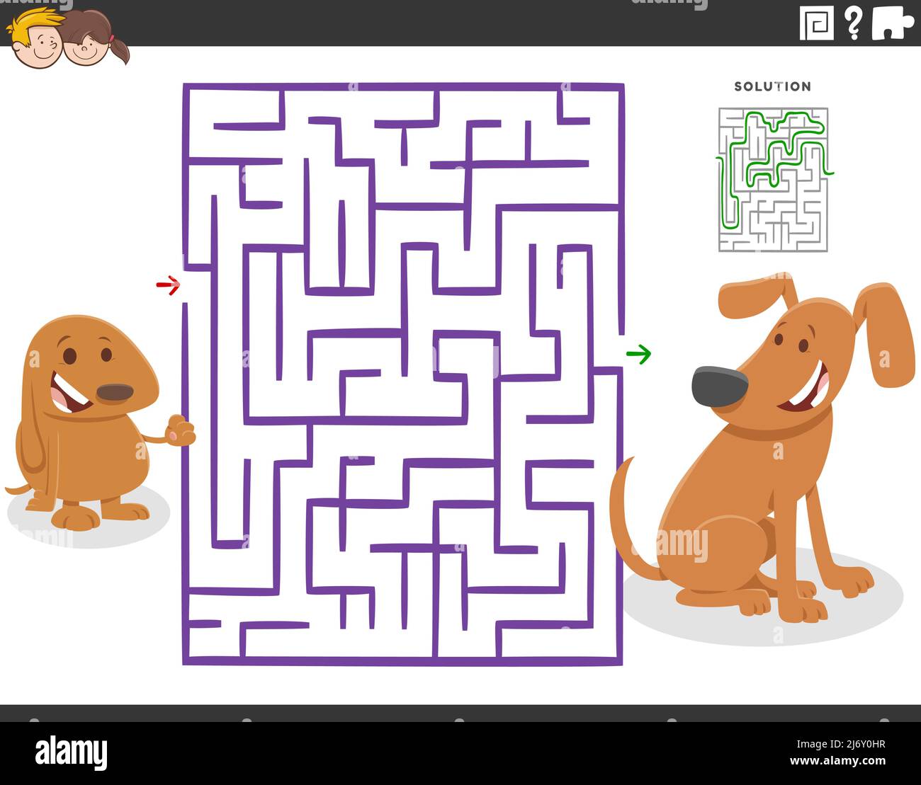 Dog Find Bone Maze