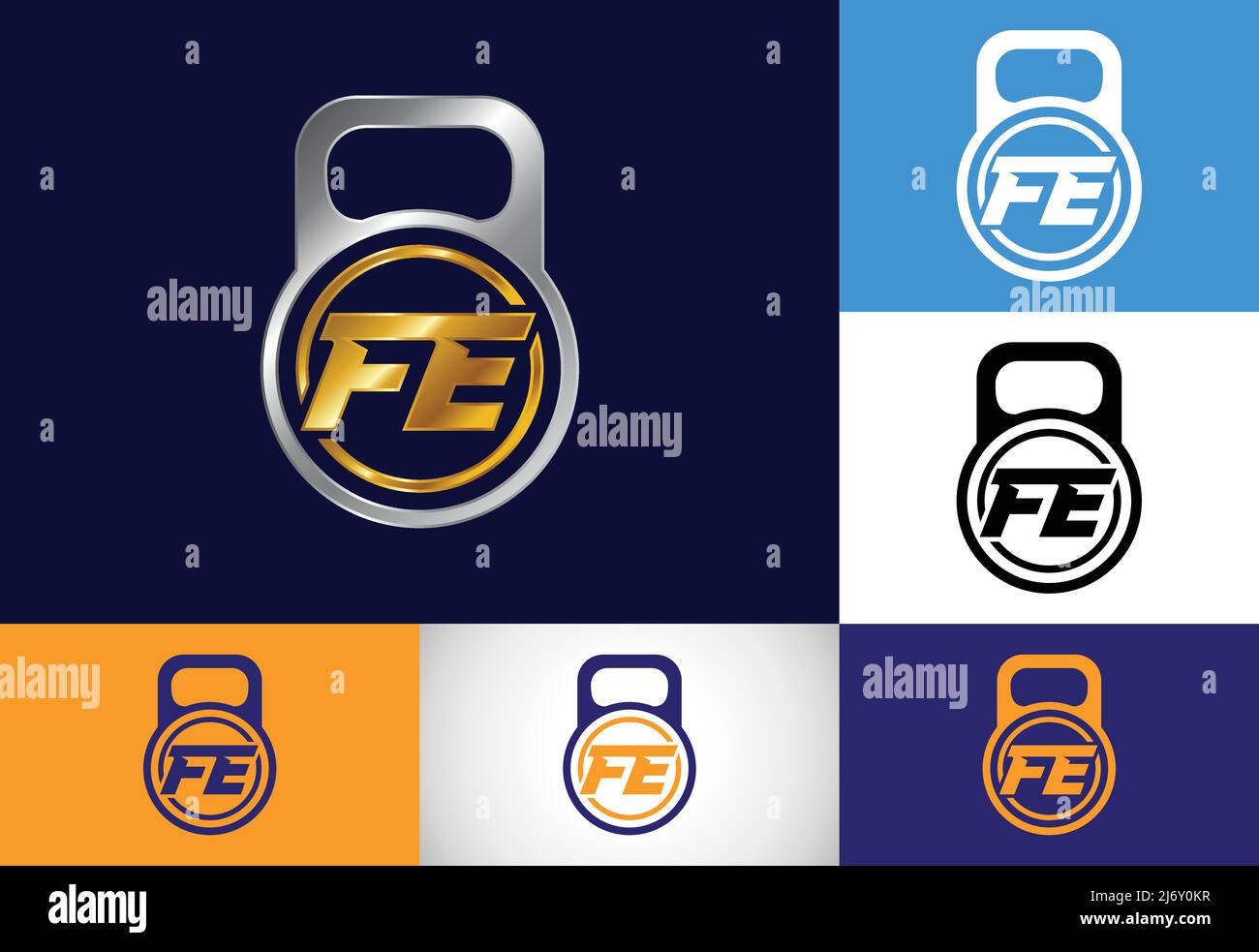 Initial Letter F E Logo Design Vector. Graphic Alphabet Symbol For ...