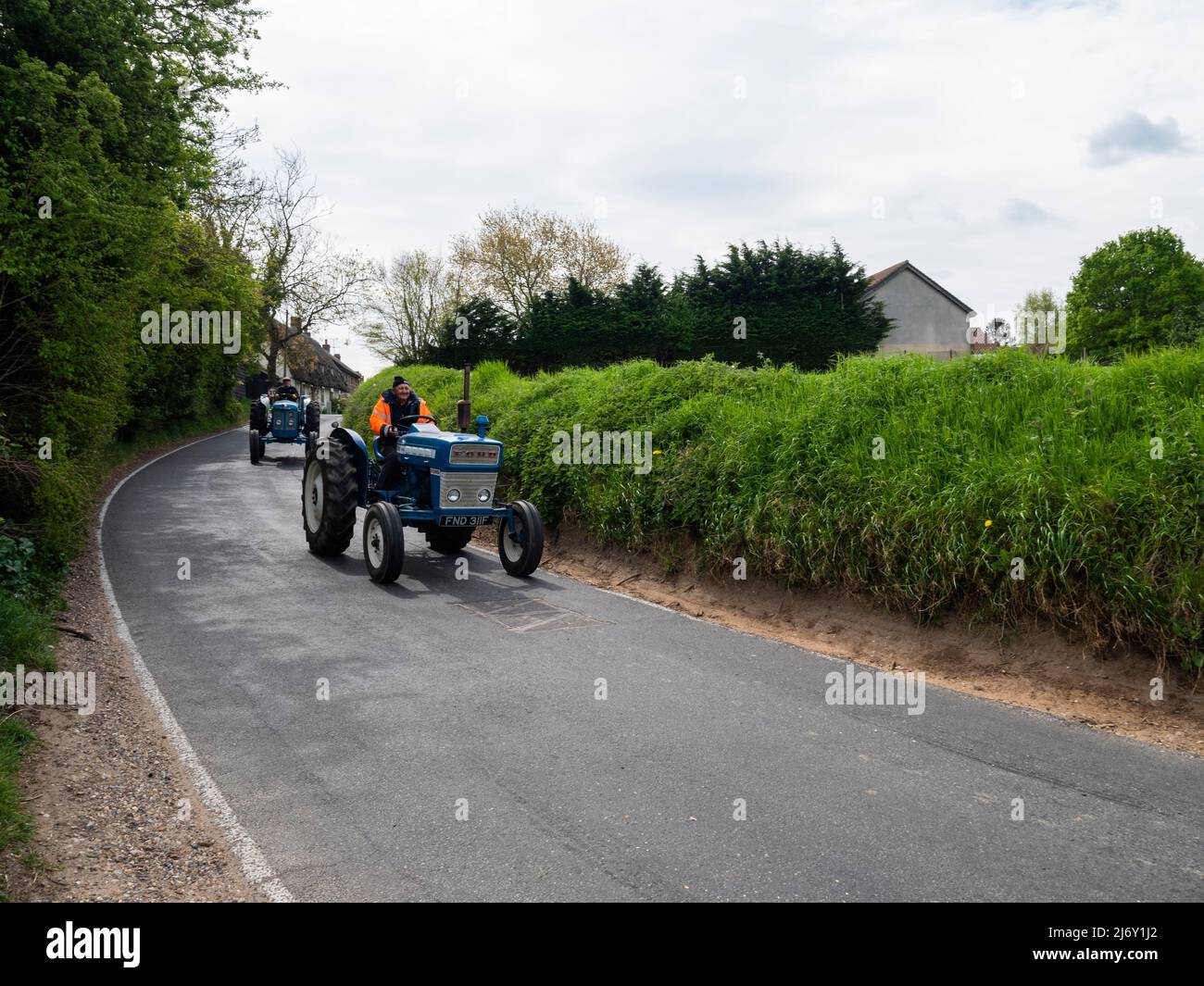 Gt. Bardfield Braintee Essex UK, 2nd May 2022. Stebbing Tractor Run an