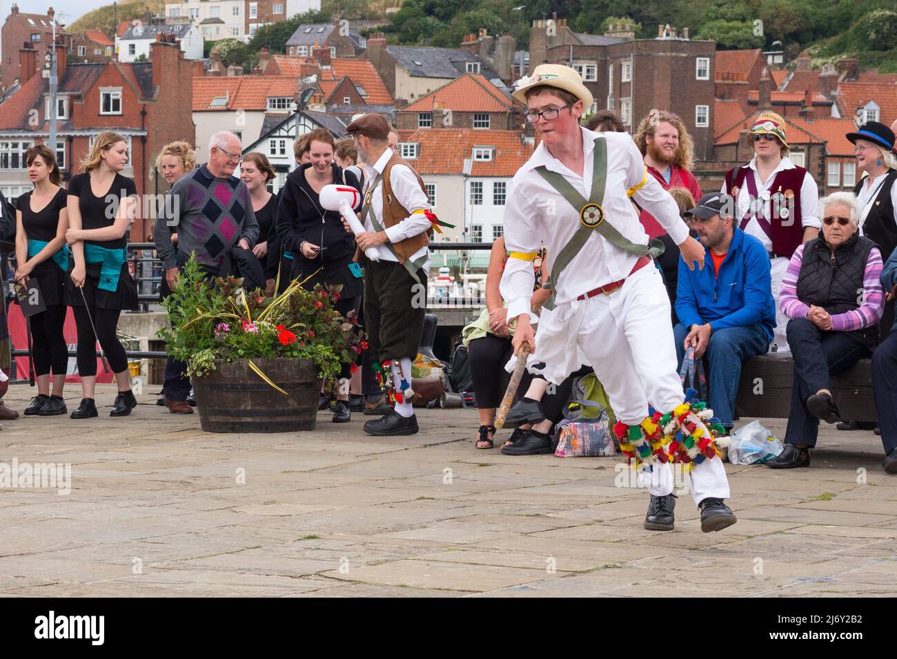 Traditional dancing at Whitby folk week Stock Photo Alamy