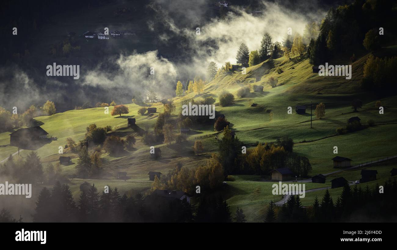 Hillside remote village hi-res stock photography and images - Alamy