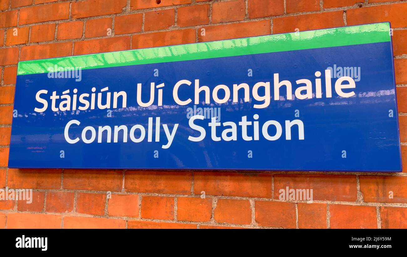 Connolly Station in Dublin the central station DUBLIN, IRELAND