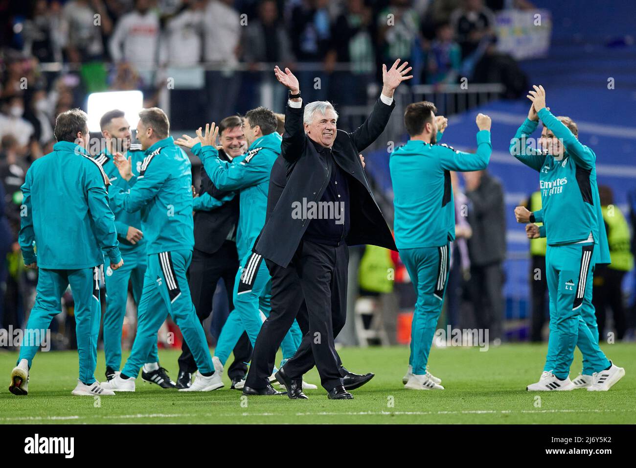 Real Madrid Head Coach Carlo Ancelotti During The UEFA Champions League ...