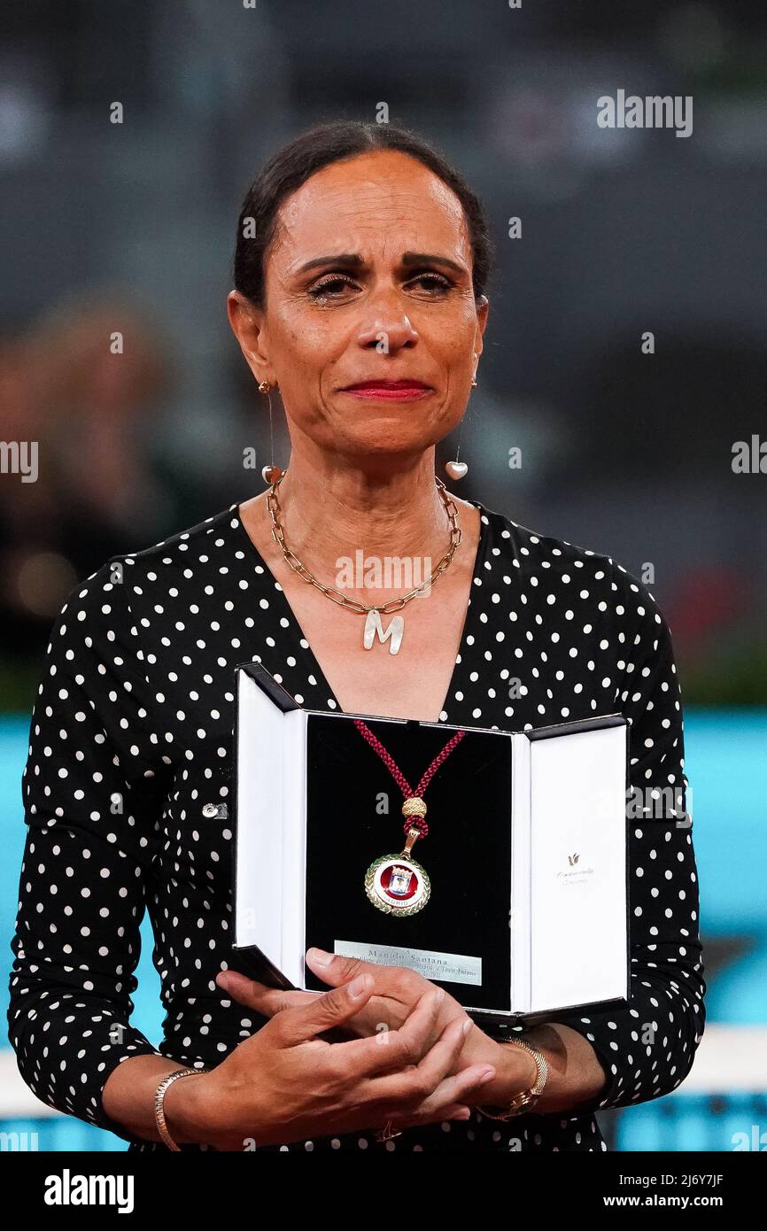 Claudia Rodriguez, widow of Manolo Santana during the posthumous naming