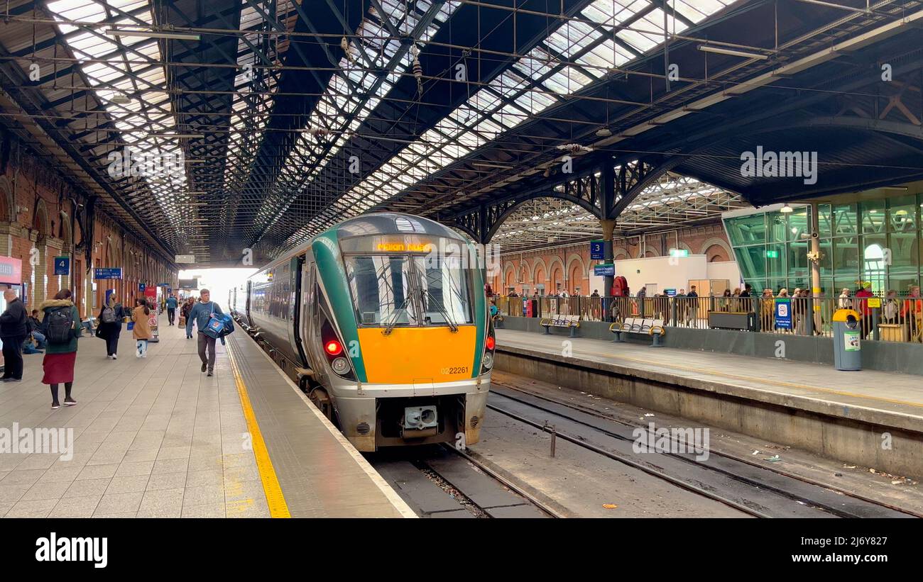 Connolly Station in Dublin the central station DUBLIN, IRELAND