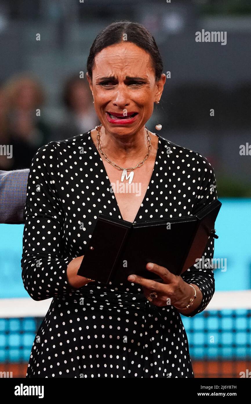 Claudia Rodriguez, widow of Manolo Santana during the posthumous naming