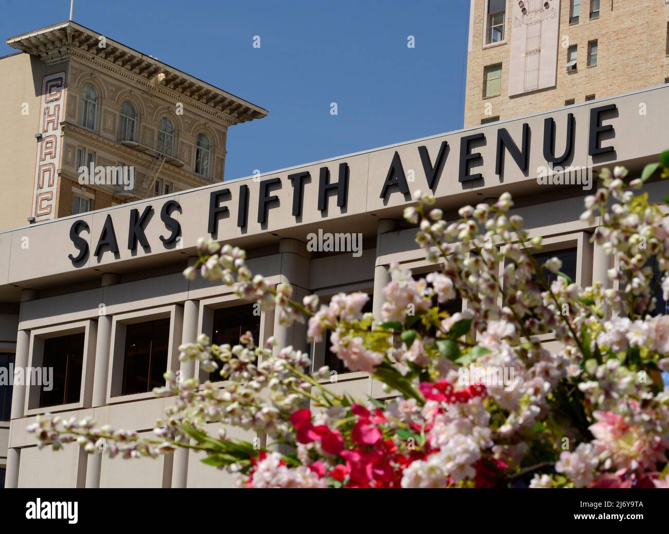 A Saks Fifth Avenue luxury goods store in Union Square, San Francisco,  California Stock Photo - Alamy