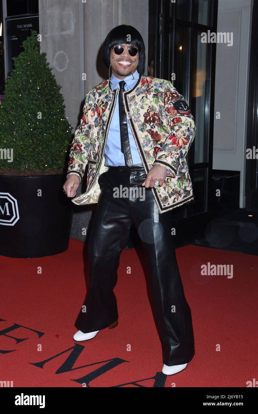 Anderson .Paak at departures for Celebrity Candids - Departing for the Met Gala Part 2, The Mark Hotel, New York, NY May 2, 2022. Photo By: Quoin Pics/Everett Collection Stock Photo