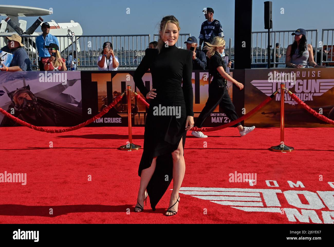 Rachel McAdams attends the premiere of the motion picture drama 'Top Gun: Maverick' at the USS Midway in San Diego, California on Wednesday, May 4, 2022.  Photo by Jim Ruymen/UPI Stock Photo