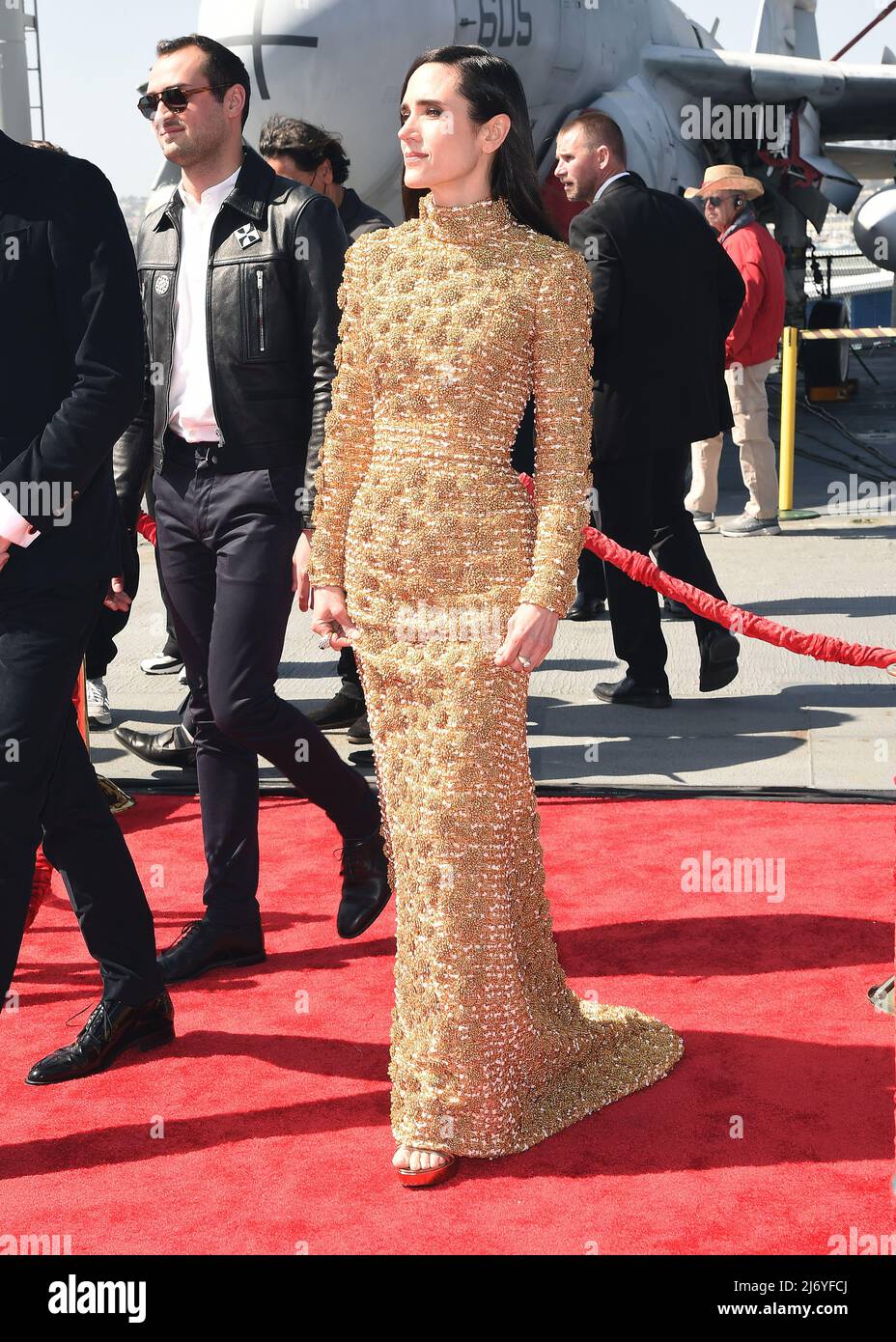 Jennifer Connelly walking on the red carpet at the global premiere of