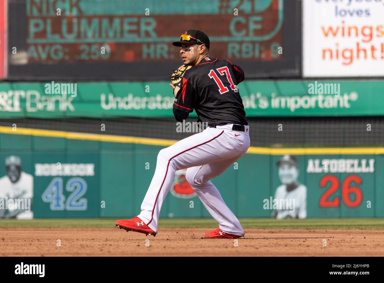 April 30, 2022: Rochester Red Wings infielder Joey Meneses (17