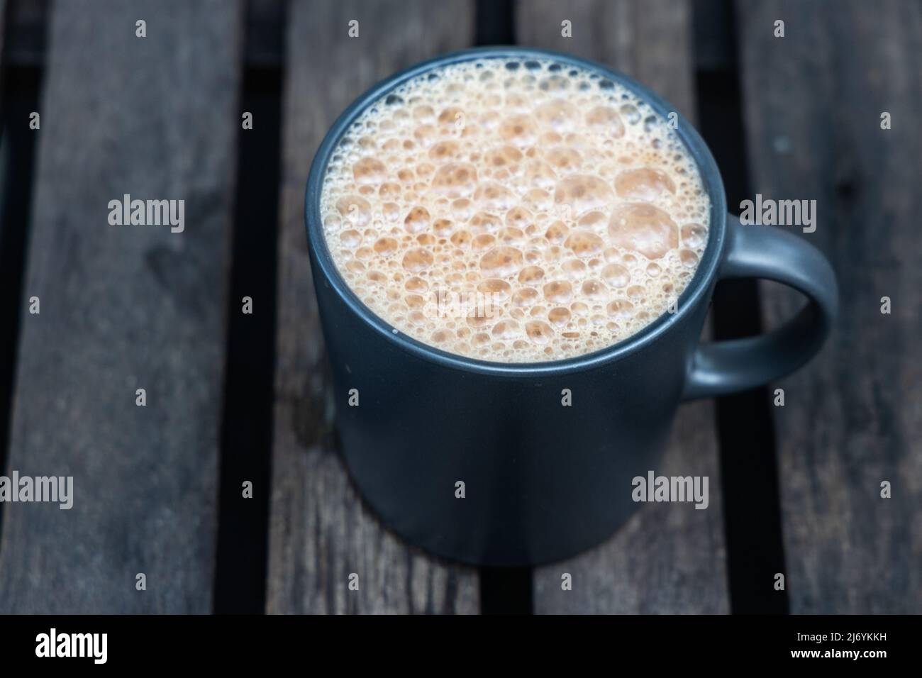 Teh Tarik, is infused black tea with milk served in thick froth. Popular drinks in Malaysia