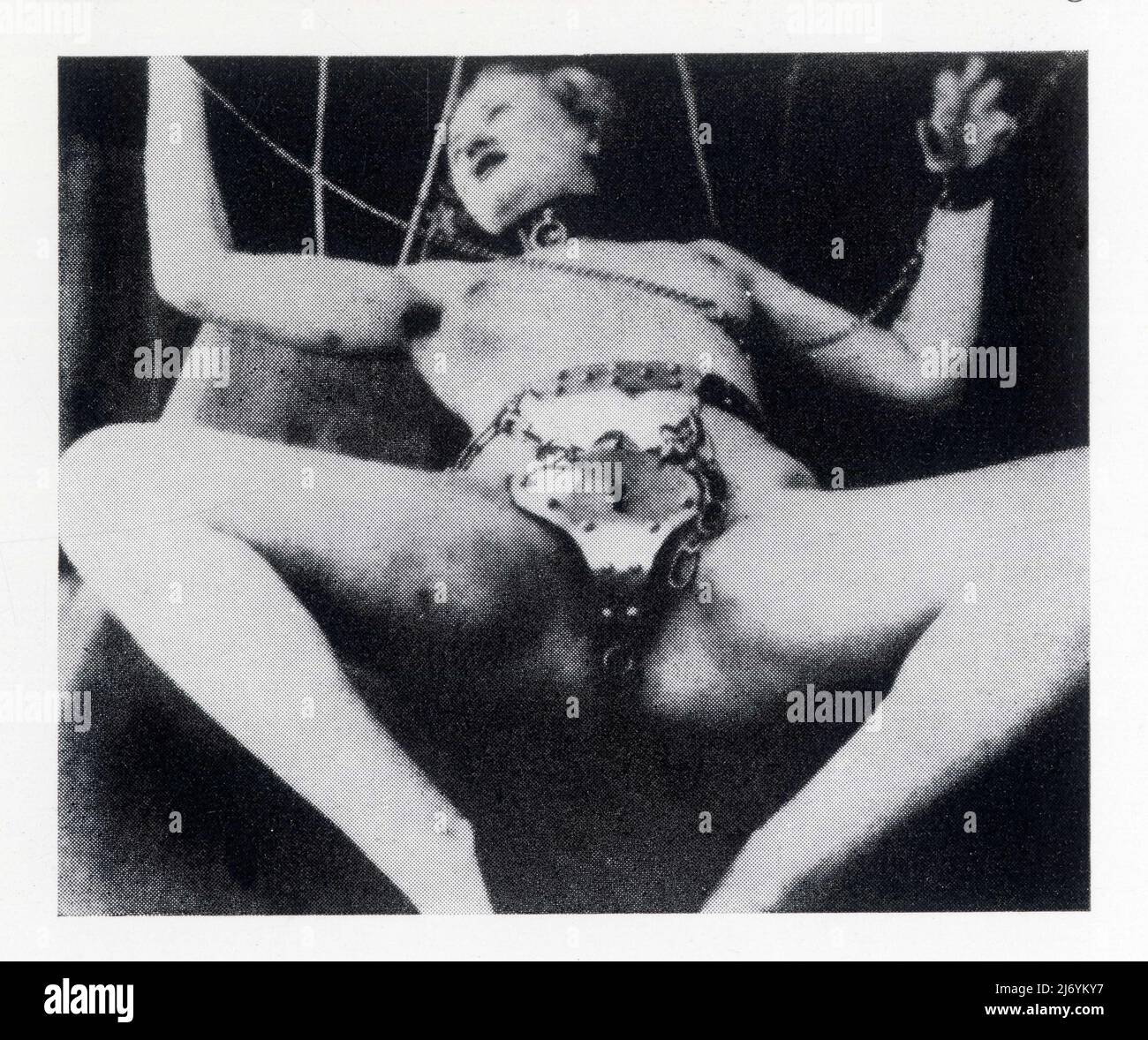 Chaines et Ceinture de chasteté. XXe siècle. Nuremberg Stock Photo
