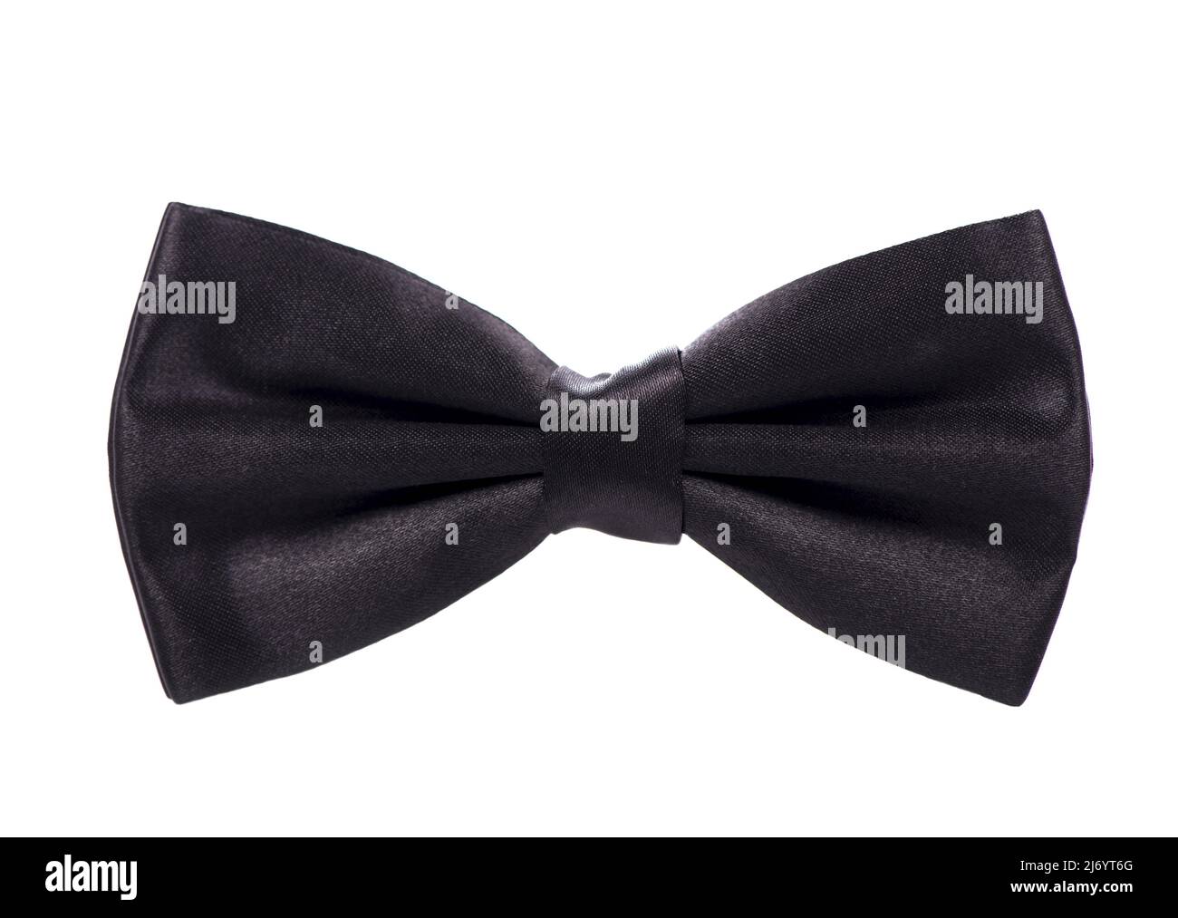 Black bow tie isolated on white background Stock Photo