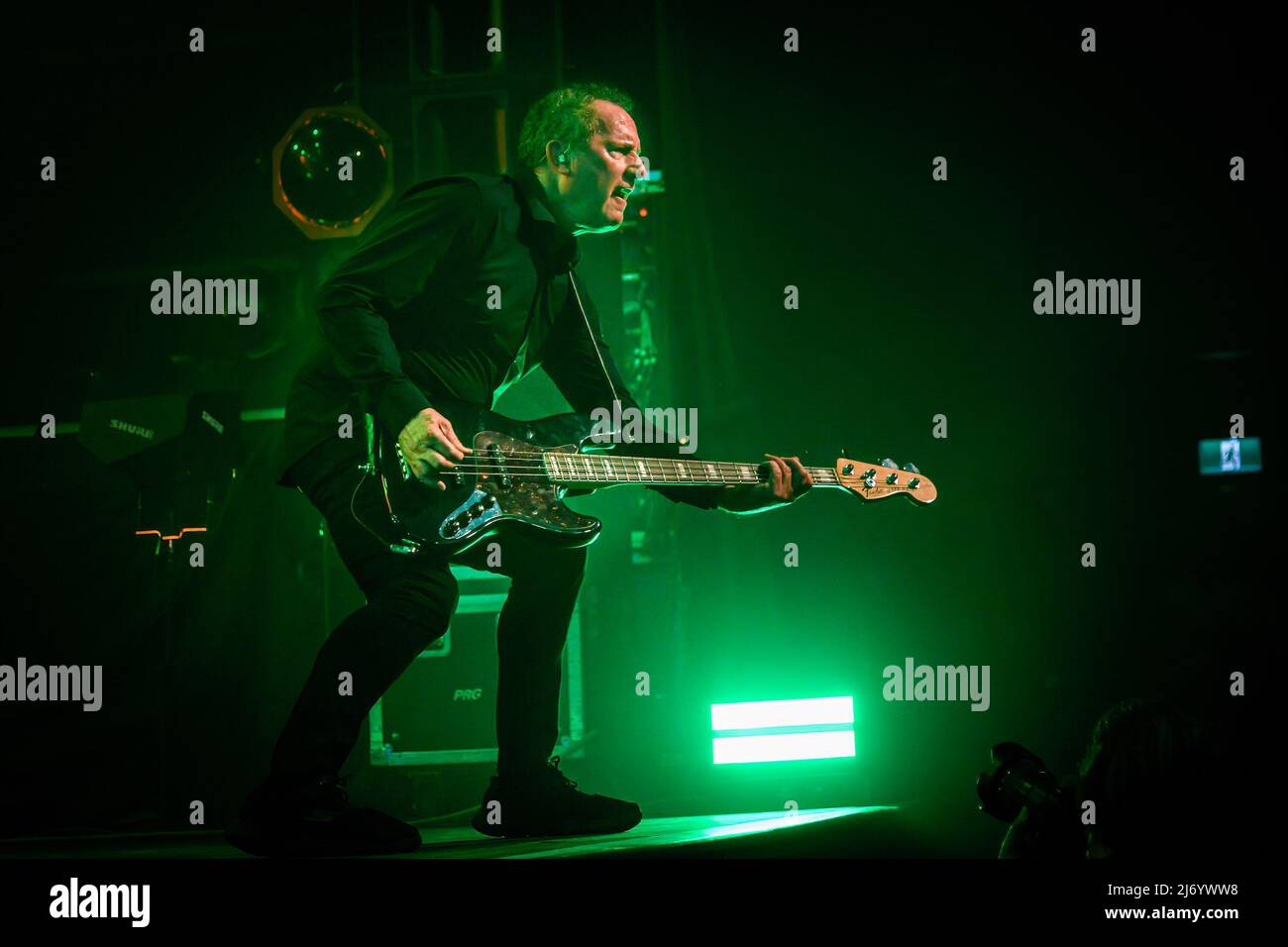 Andy McCluskey of English band Orchestral Manoeuvres in the Dark (OMD