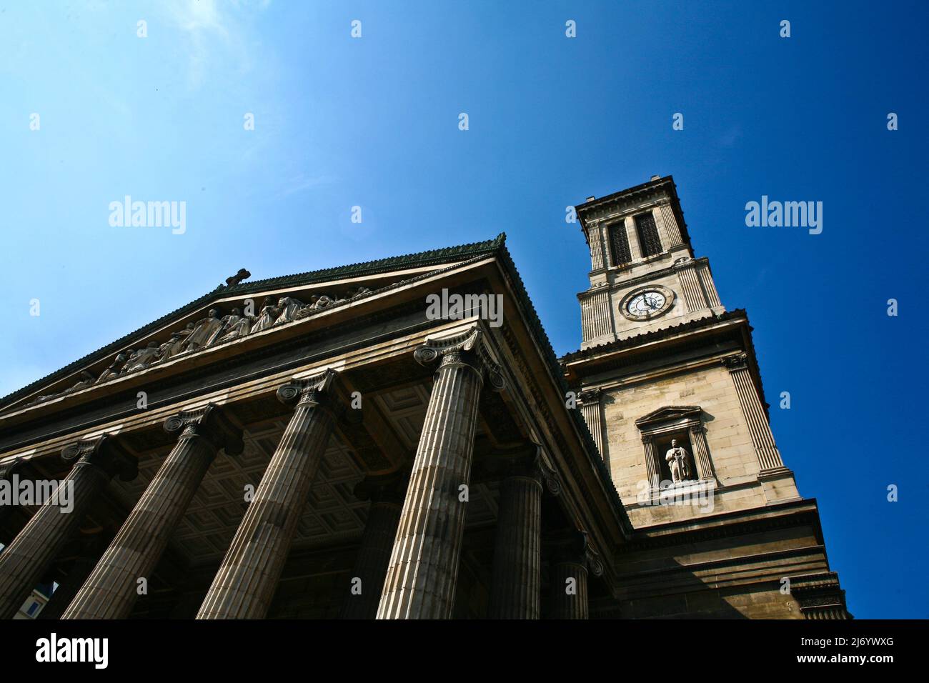 The Church of Saint-Vincent-de-Paul (Église Saint-Vincent-de-Paul) is a church in the 10e arrondissement of Paris dedicated to Saint Vincent de Paul. Stock Photo