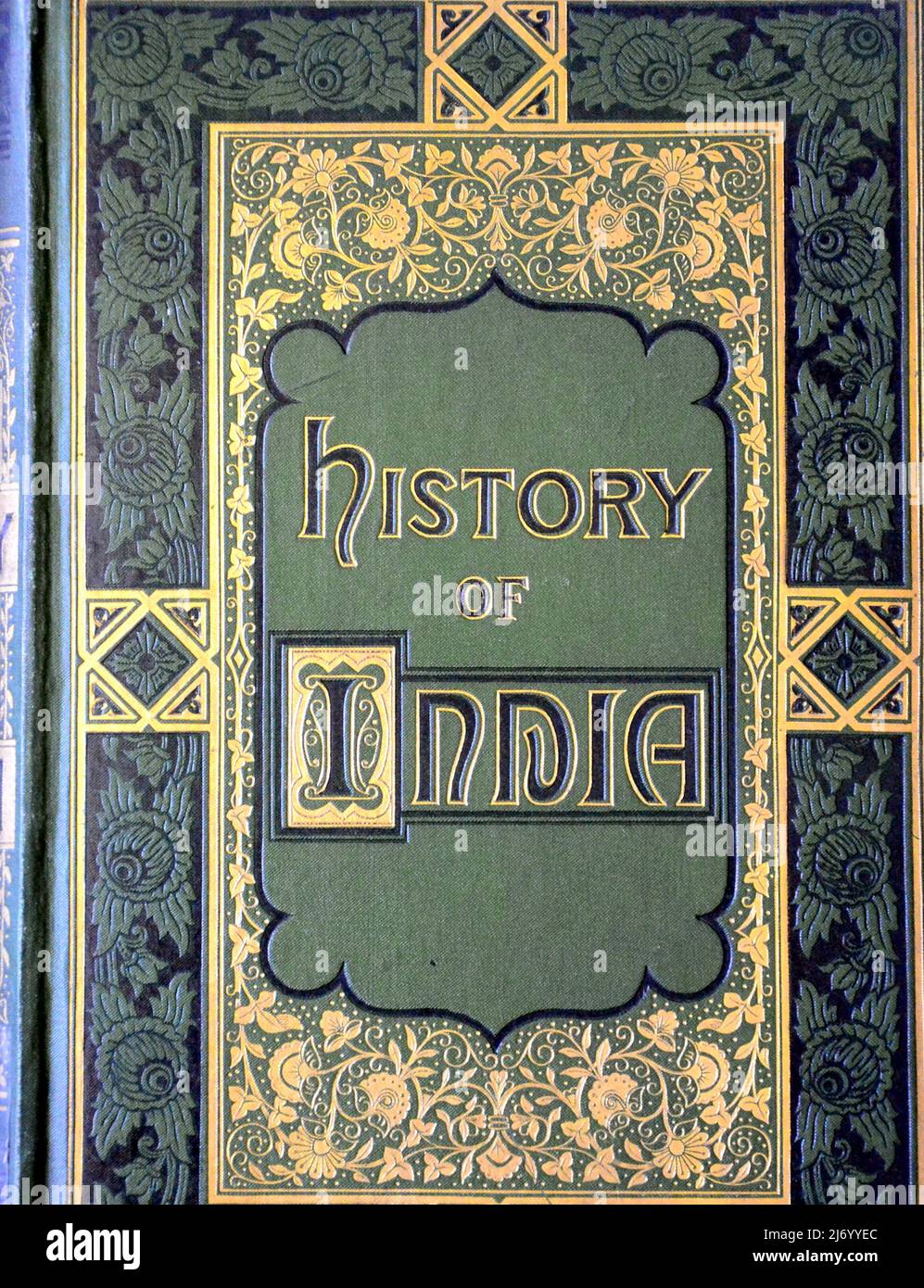 Cover of the book:  'The history of India and of the British Empire in the East' by Edward Henry Nolan, Published by Virtue & Co. Ltd, London, 1861. Stock Photo