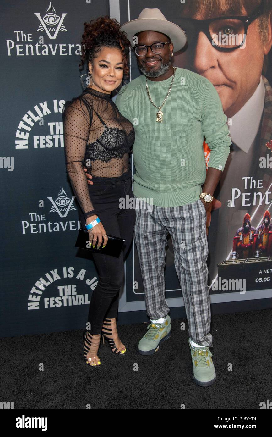 Los Angeles, USA. 04th May, 2022. Lil Rel Howery with wife Verina