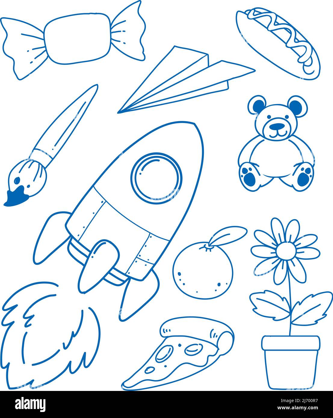 Doodle sketch design set illustration Stock Vector Image & Art - Alamy