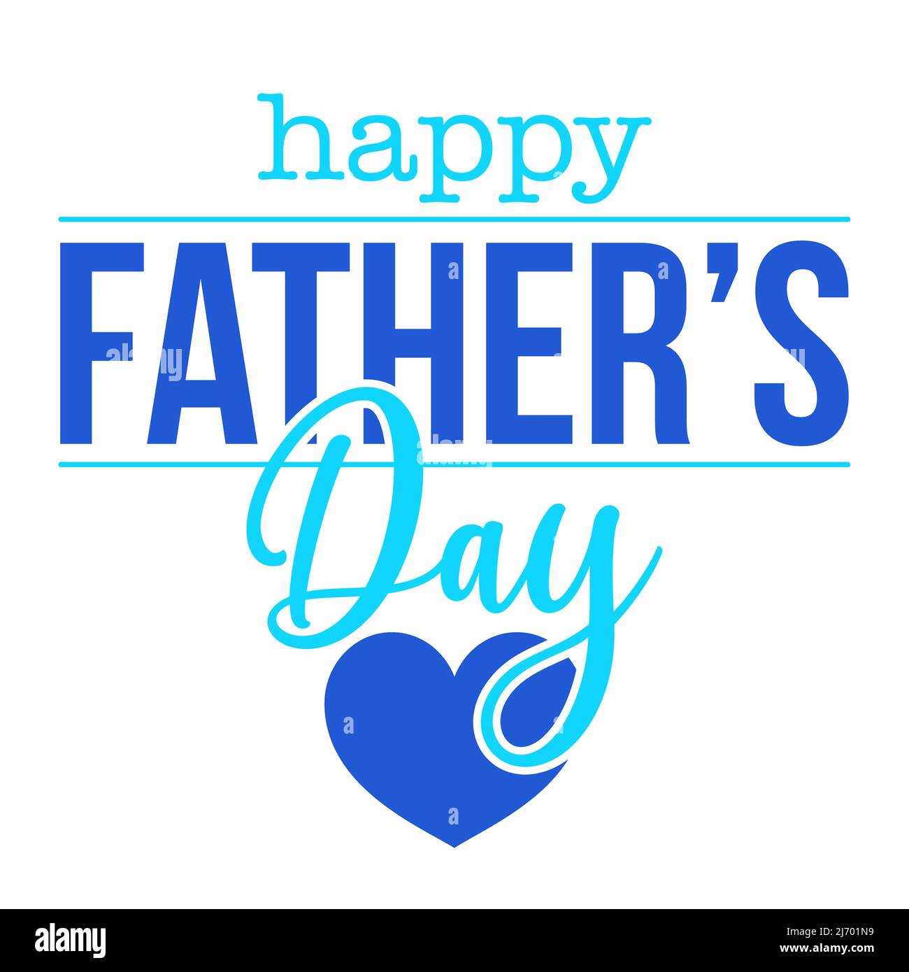 Happy Fathers Day Lettering Greeting Card Handmade Calligraphy Vector