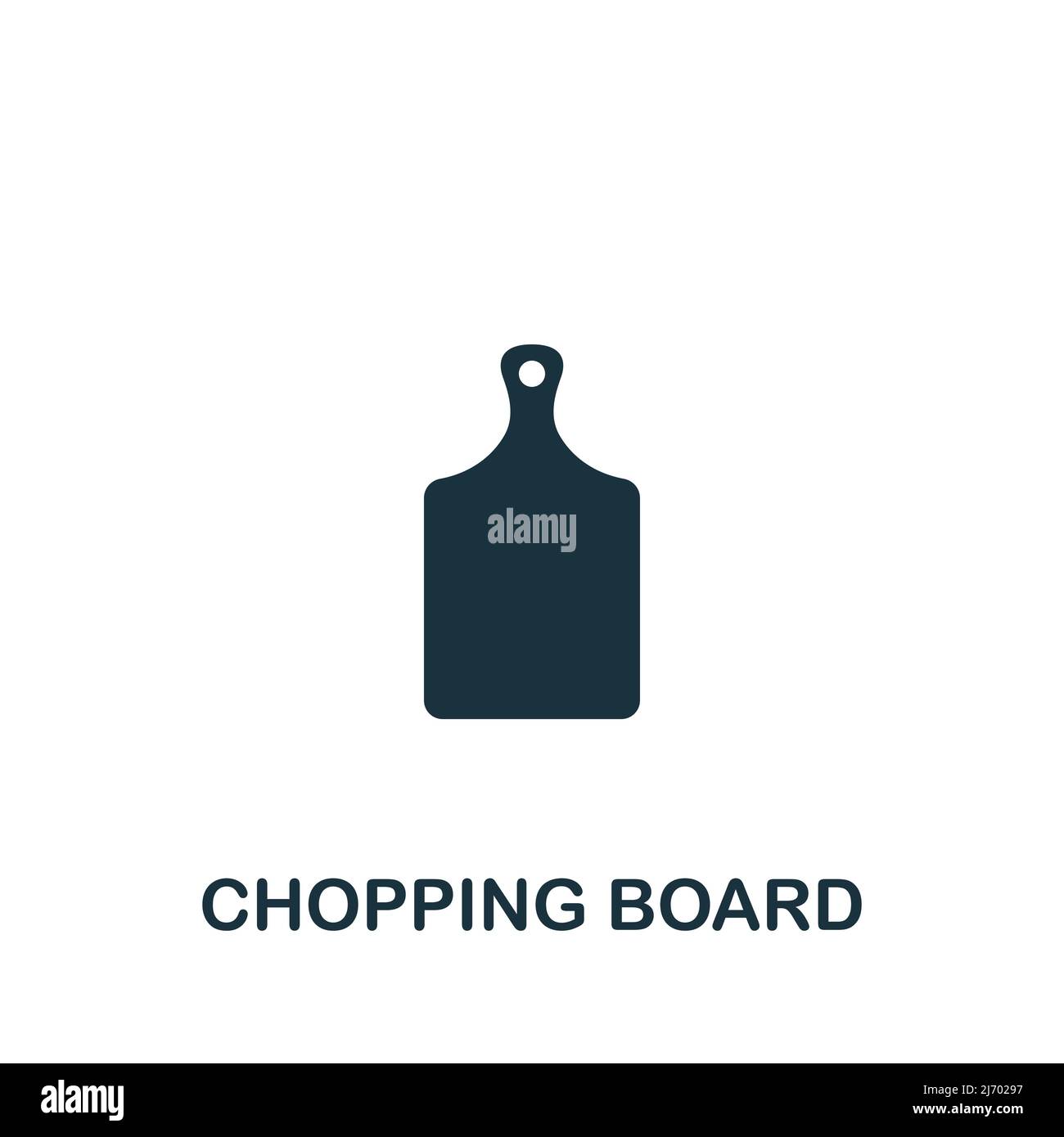 Chopping Board icon. Monochrome simple Cooking icon for templates, web ...