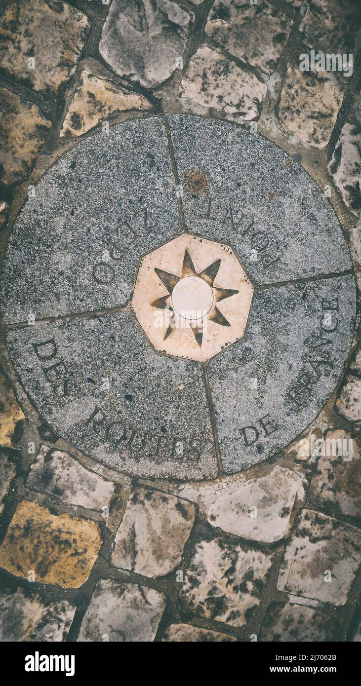 Point zero Paris Notre Dame Stock Photo Alamy