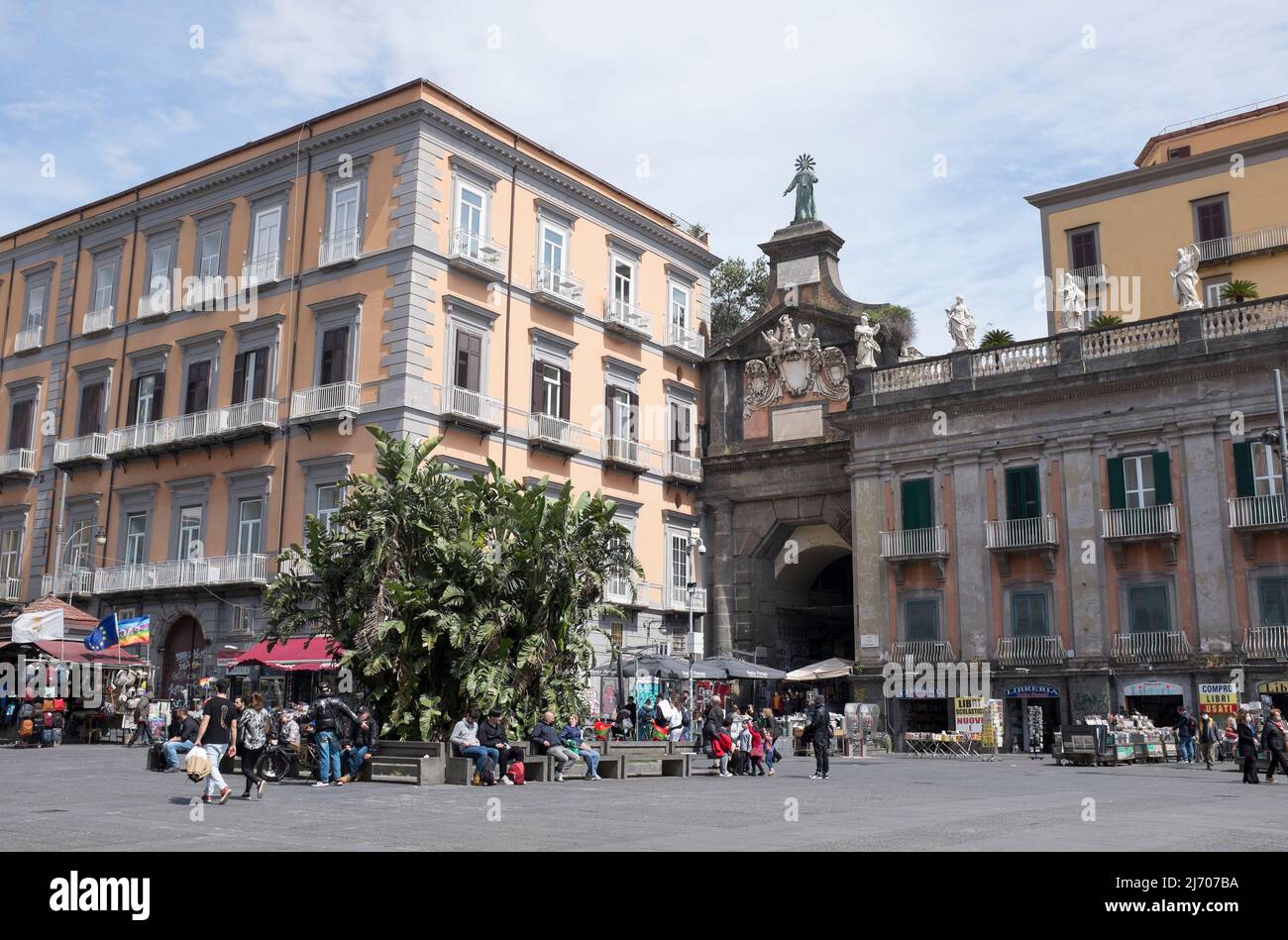 Piazza Dante Naples Italy Stock Photo