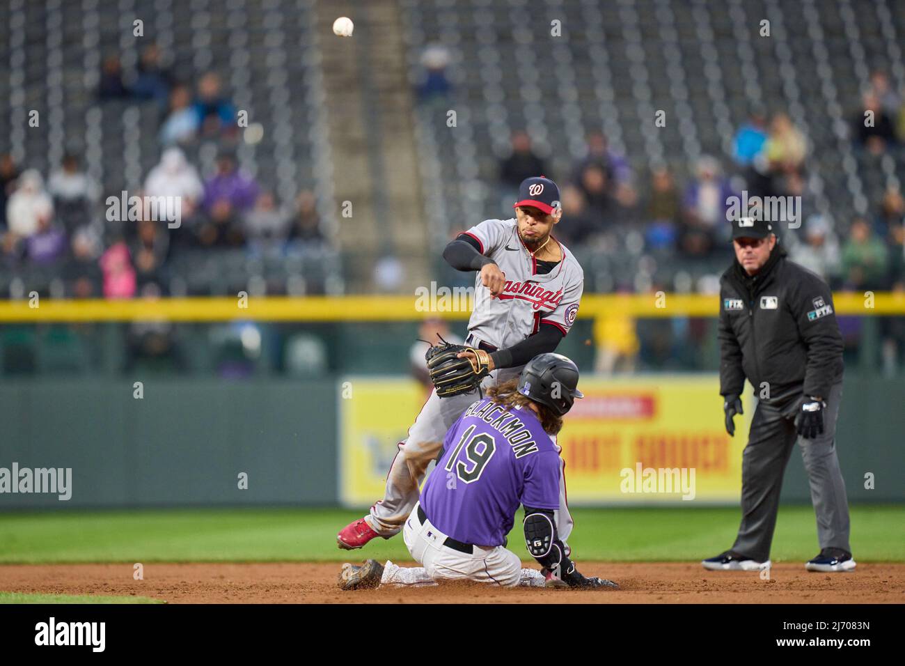 July 17 2022: Pittsburgh first baseman Michael Chavis (2) on the base path  during the game with Pittsburgh Pirates and Colorado Rockies held at Coors  Field in Denver Co. David Seelig/Cal Sport