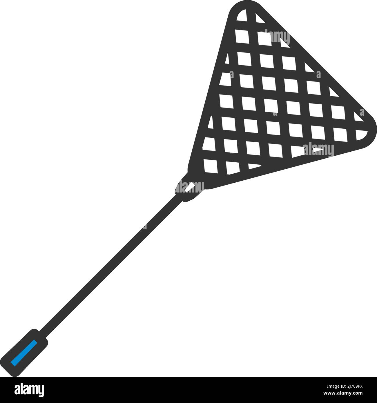 Icon Of Fishing Net. Editable Bold Outline With Color Fill Design. Vector Illustration. Stock Vector